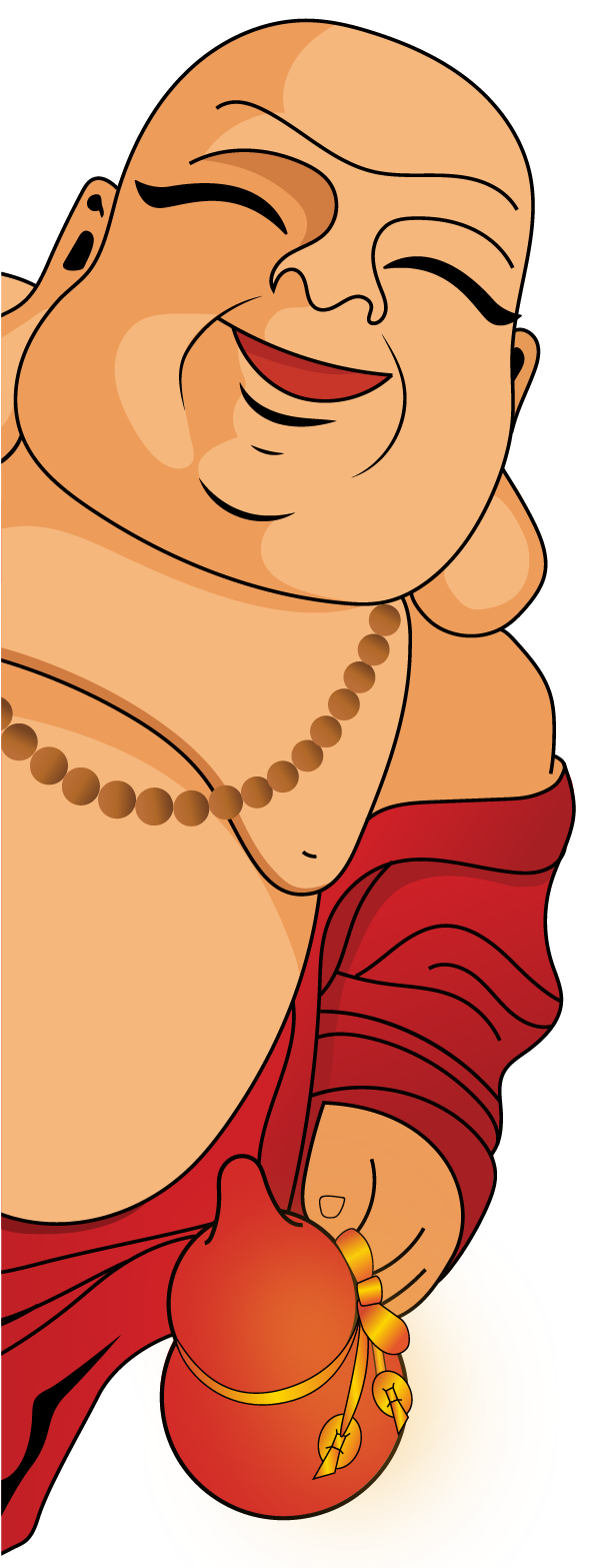 Happy Buddha character